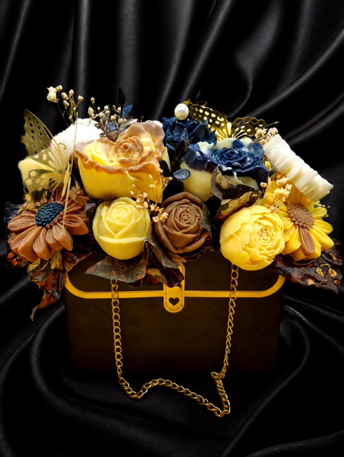 🦋 Midsummer’s Night Butterfly Bouquet — Enchanted Glow in Every Petal