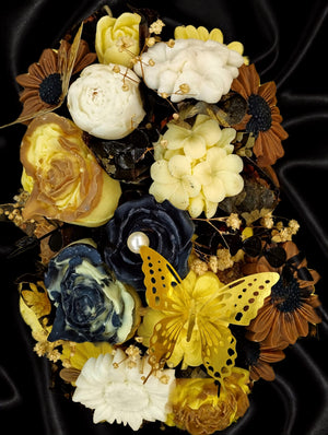 🦋 Midsummer’s Night Butterfly Bouquet — Enchanted Glow in Every Petal