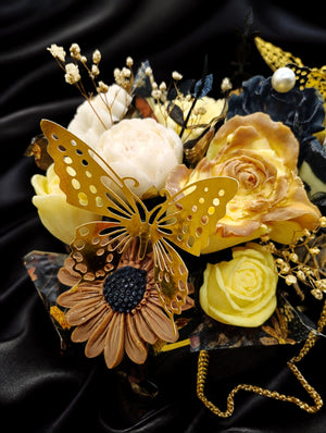 🦋 Midsummer’s Night Butterfly Bouquet — Enchanted Glow in Every Petal
